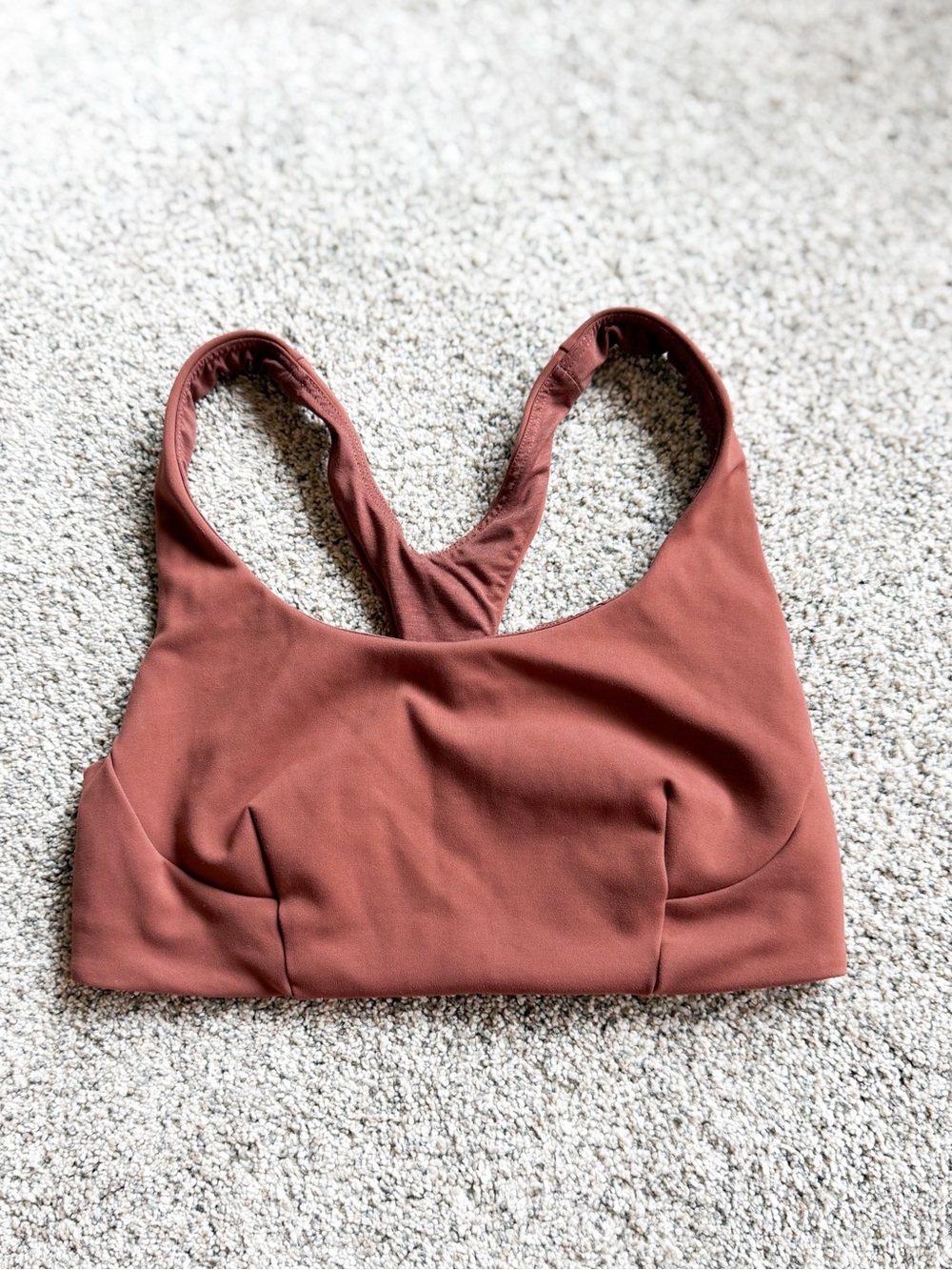 Lululemon Energy Seamless Racerback Bralette in Rust Brown 6